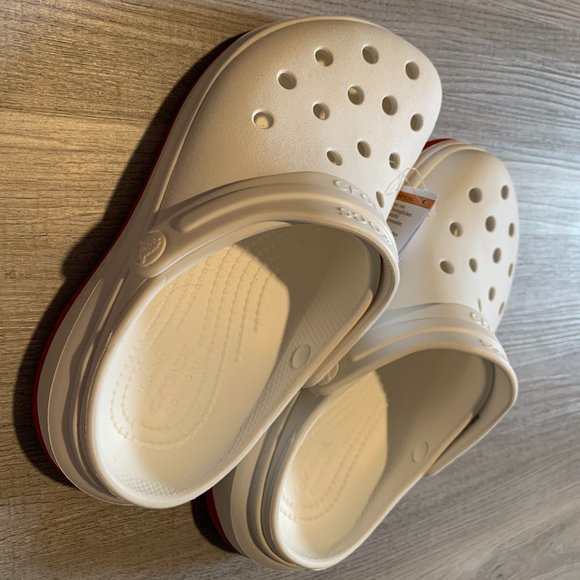 Crocs Crocband Full Force Clog White/ Red Men - Picture 3 of 8